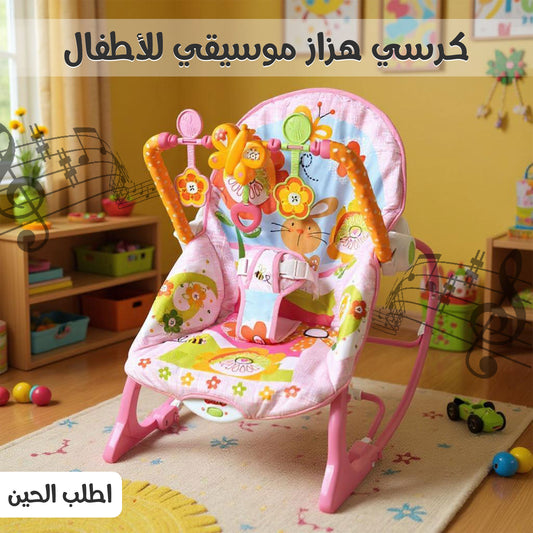 كرسي هزاز موسيقي للاطفال