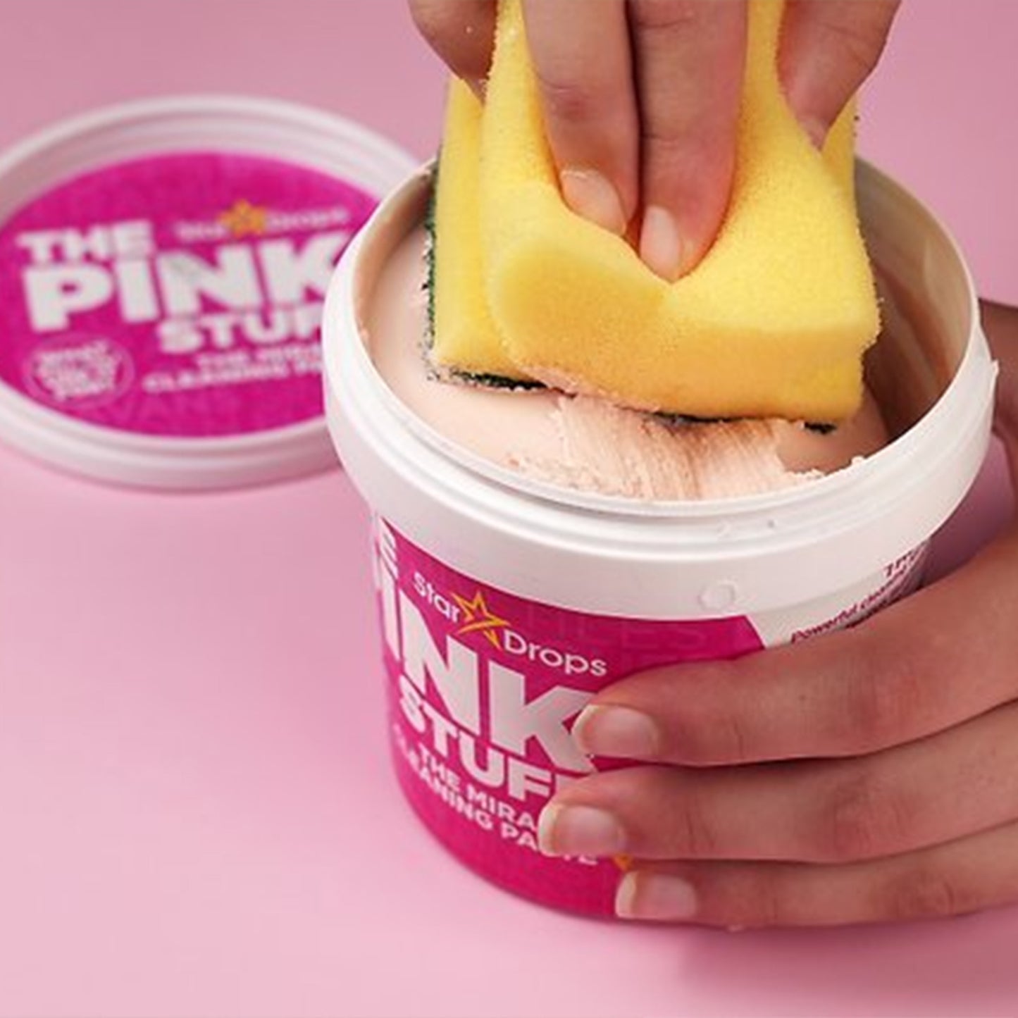 عرض منظف بينك ستار 850 جرام + لمامة ومكنسة لاسلكية 2 في 1 بضمان عامين